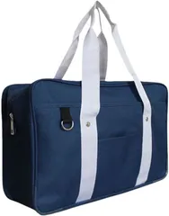 FrugeL スクールバッグ 学生 トートバック シンプル ユニセックス ボストンバック 制服 コスプレ 高校生 中学生 多機能 通学 塾( ネイビー)