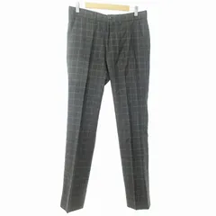 エポカ ウォモ EPOCA UOMO パンツ スラックス チェック柄 ウール 黒 46 0520のサムネイル