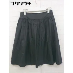 ◇ MK MICHEL KLEIN エムケーミッシェルクラン サイドジップ 膝丈 スカート サイズ38 ブラック レディース 【中古】 【1105210018308】のサムネイル
