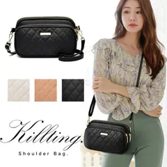 【美品・未使用新品】ショルダーバッグ レディース ミニ 斜め掛け おしゃれ 軽い 母の日 スマホポーチ ポシェット スマホショルダー かわいい ファスナー 軽量 キルティング