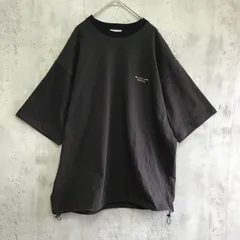 The Craft Crew PRODUCTS  ザクラクトクループロダクツ　ビックシルエット半袖Tシャツ  ダークブラウン×黒×ボーダー柄　レディース　Lサイズ