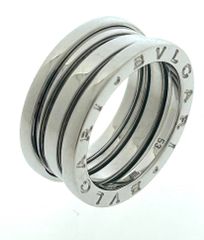 K18WG 750 BVLGARI ブルガリ B-zero1 ビーゼロワン リング 9.39g 12号 53 指輪 ホワイトゴールド ♯1073011838