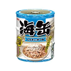 【新品・14営業日以内発送】アイシア UM3-2 海缶ミニ3P しらす入りかつお 180g 60g×3缶 UM32【沖縄離島販売不可】のサムネイル