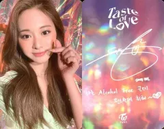 【中古】コレクションカード(女性) TWICE/ツウィ/裏面印刷サイン・メッセージ入り/CD「Taste of Love」封入特典フォトカード