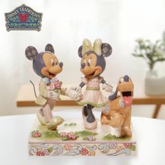 ミッキー&ミニー ホワイトウッドランド 13.8cm | ディズニー トラディションズ ジムショア グッズ フィギュア 人形 置物 彫刻 正規輸入品