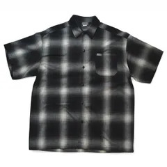 CalTop キャルトップ オンブレチェックシャツ S/S USA製 サイズXL メンズ ブラック