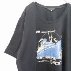 VALENZA バレンザ Tシャツ カットソー ロゴ スタッズ ビーズ 852648i