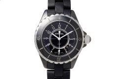 【正規保証書付】CHANEL シャネル J12 黒ラバー H0681 レディース 腕時計