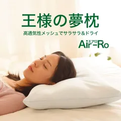 【新品】王様の夢枕 エアロ ブルー 高い通気性でサラサラ、ドライな寝心地の 王様の夢枕