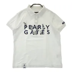 サイズ：1 PEARLY GATES パーリーゲイツ ×PEANUTS 半袖ポロシャツ  ホワイト系 [240101473731] ゴルフウェア レディース ストスト