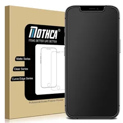 Mothca アンチグレア iPhone 12/iPhone 12 Pro対応 ガラスフィルム 強化ガラス 液晶保護フィルム サラサラ タッチ感 日本旭硝子製素材 指紋防止 反射防止 硬度9H 飛散防止 キズ防止 衝撃吸収 撥油性 疎水 ゲームフィルム(6 0