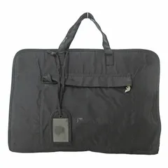 エンポリオアルマーニ EMPORIO ARMANI ブリーフケース 書類鞄 ビジネスバッグ ナイロン ロゴプリント ブラック 黒 0414 ☆AA★