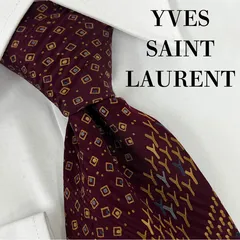 《美品》YVES SAINT LAURENT(イヴサンローラン）ネクタイ 総柄