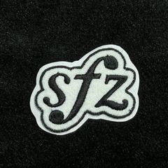★刺繍シール／ステッカー　ワッペン★　スフォルツァンド　音符　記号　1枚