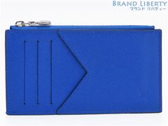 【ほぼ新品】ルイヴィトン　LOUIS VUITTON　タイガ　コインカード ホルダー　カードケース　パスケース　名刺入れ コインケース　コインパース　小銭入れ　コンパクト財布　ブルー グレー　M80987