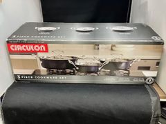 マイヤー◆CIRCULONサーキュロン 3ピース 両手鍋 16cm（1L）/20cm（1.8L）/24cm（3.1L）【未使用】