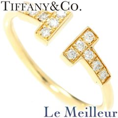 ティファニー T ワイヤー リング 指輪 ダイヤモンド K18 11号 TIFFANY&Co. 中古 プレラブド 返品OK