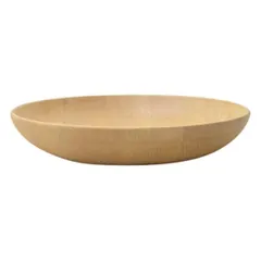 ★送料無料(一部除く)★新品★ お皿 大皿 パスタ皿 カレー皿 木製 食器 皿 直径23cm おしゃれ 北欧 ナチュラル カフェ風 温かみ ビーチ材 天然木 プレート 円形 丸型 容器 割れにくい 安全 【toh-344496】