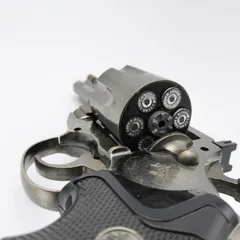 357マグナム型ガスライター　ブラッククロム　クロム　モデルガン　二丁セット 357マグナム型ガスライターブラッククロムクロムモデルガン二丁