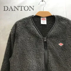 DANTON ノンカラーフリースジャケットサイズ40 ブラウン Ray BEAMS（レイ ビームス）DANTON / ノーカラー フリース