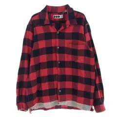 GOODENOUGH グレーとホワイトのチェック柄ネルシャツ XLサイズ