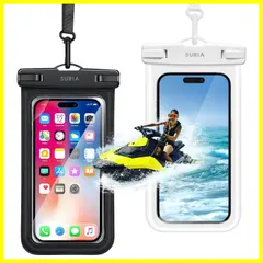 【在庫処分】【新設計・２枚セット】 スマホ 防水ケース IPX8 完全防水 防水スマホケース 首かけ 両用 指紋認証/顔認証対応 タッチ可能 ストラップ付き iPhone/Android各種スマホ対応 携帯防水ケース 気密性 水中撮影 通話 高透過率 お風呂