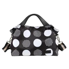 ☆ ブラック/ドット ☆ LIZDAYS キルティングナイロンショルダーバッグ トートバッグ レディース キルティング ショルダーバッグ ハンドバッグ 鞄 かばん バッグ バック 斜めがけ 大人 軽い 軽量 通勤 通学 おしゃれ きれいめ 肩掛け ナイロン
