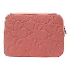 ☆ ウサギ×コーラル ☆ 11インチ ☆ タブレットケース ポーチ キルティング おしゃれ タブレットケース おしゃれ タブレットPC ケース タブレットバッグ タブレットポーチ タブレットカバー ノートパソコン ノートPC かわいい 女の子 くすみカラー