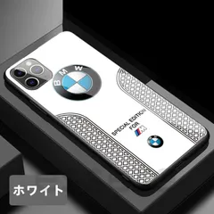 スマホケース iPhoneケース BMW アイフォンケース 耐衝撃 iPhone13 iPhone14 iPhone15 iPhone16 iPhone17 全機種対応 ガラスケース ハードケース iPhoneアクセサリー ホワイト