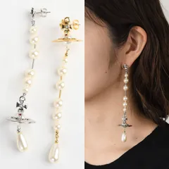 Vivienne Westwood ヴィヴィアン ウエストウッド ピアス アクセサリー BROKEN PEARL 62030002 レディース シルバー ゴールド パール 両耳用 オケージョン