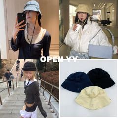 新品 韓国OPEN YY FOLDABLE UTILITY BUCKET HAT ベーシック カジュアル サンハット 帽子 フィッシャーマンハット【3色選択可能】