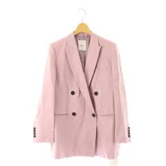 エブール ebure リネンツイル ダブルブレスト テーラードジャケット  