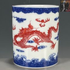 百福図紋賞盤 景徳鎮 陶磁器 現代工芸品 美術品 装飾品 置物