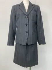 tsumori chisato◆美シルエット ストライプ刺繍総柄 スーツセットアップ ジャケット スカート◆ツモリチサト