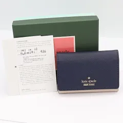 良品 箱付 ケイトスペード PWR00291 キーケース 6連 紺 NKG