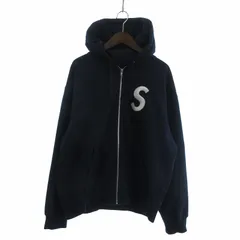 シュプリームSロゴジップパーカー SUPREME】 S Logo Zip Up Hooded Sweatshirt Black - 24FW