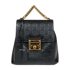 美品Gucci GGパターン レザーバックパック　リュック グッチ】GGパターンの黒リュック、ボストン、ミニバッグに注目