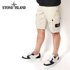25SSモデル ストーンアイランド STONE ISLAND バッジワッペン付き ショートカーゴパンツ【V0195 SAND】 K1S15L100011 S00WA V0195/【2025SS】m-bottoms