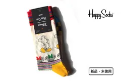 新品｜未使用｜ハッピーソックス｜happy socks×ディズニーコラボレーション｜クルー丈カジュアルソックス