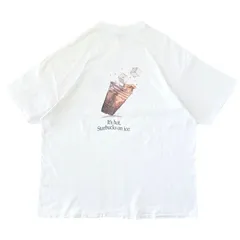 XXL USA製 90s STARBUCKS COFFEE スターバックス コーヒー Tシャツ 古着 ヴィンテージ 両面プリント ビッグサイズ ホワイトのサムネイル