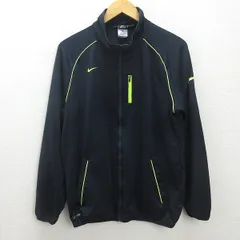 G■ナイキ/NIKE ジャージ ストレッチ 伸縮性 マックスDRI－FITウォームアップジャケット /414510【M】紺/men's/111【中古】■