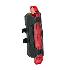 自転車用セーフティライト レッド USB充電式 リアライト テールライト LEDライト 高輝度 [定形外郵便、送料無料]mer001のサムネイル
