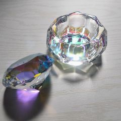 ダッペンディッシュ オーロラ ガラス ダイヤモンド インテリア ネイル かわいい おしゃれ ネイル筆 洗浄 ネイル用品 蓋付き フタ付き