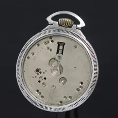Waltham 懐中時計　手巻き　silver 稼動品　昭和レトロ　アンティーク アンティーク☆WALTHAM U.S.A手巻き懐中時計☆稼働品 ※風防無し