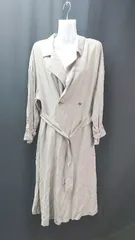 ◇ ◎ mysty woman ミスティウーマン Vネック ボタン 薄手 シンプル おしゃれ 長袖 コート サイズM グレー レディース E 【1308290005330】のサムネイル
