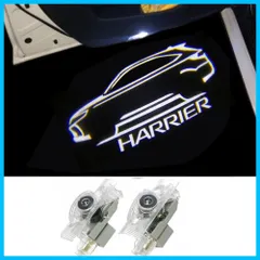 ドアウェルカムライト トヨタ ハリアー カーテシライト カーテシランプ 工具付 車用ドアランプ 2個セット LEDロゴ投影ゴーストシャドウ カーテシ for ハリアー60系 Harrier