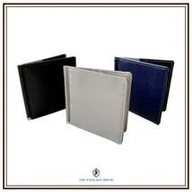 本革 札ばさみ マネークリップ 小銭入付 　ｸﾞﾚｰ　ﾌﾞﾗｯｸ　 ネイビー