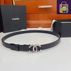 【今日特価】Chanel ソフトレザーベルト-1