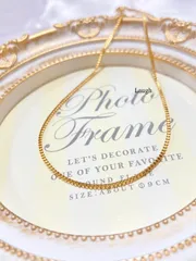 ベネチアン ステンレスネックレス  ステンレスチェーン ゴールド