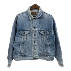 90年代 USA製 Levi's リーバイス 70507 デニムトラッカージャケット アメカジ ブルー (メンズ XL) 中古 古着 P8877